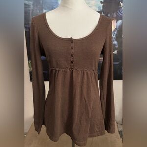 Eyeshadow Long Sleeve Shirt Sz L